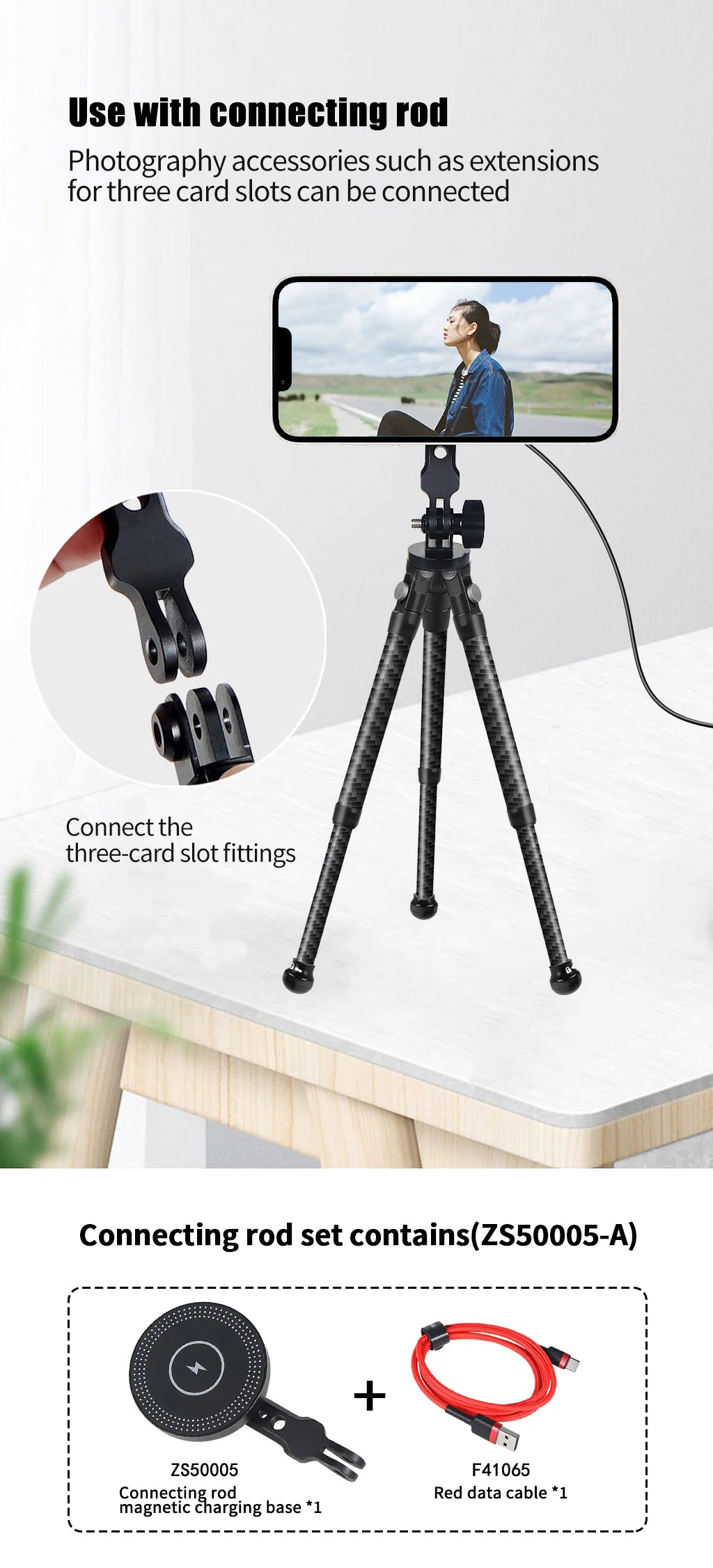 10W Magnetic Wireless Charger Phone Stand Holder for iPhone 14 13 Pro Max MagSafe 1/4 Quick Release Magnet Fast Charging Station