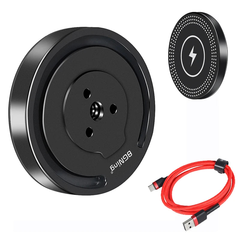 10W Magnetic Wireless Charger Phone Stand Holder for iPhone 14 13 Pro Max MagSafe 1/4 Quick Release Magnet Fast Charging Station
