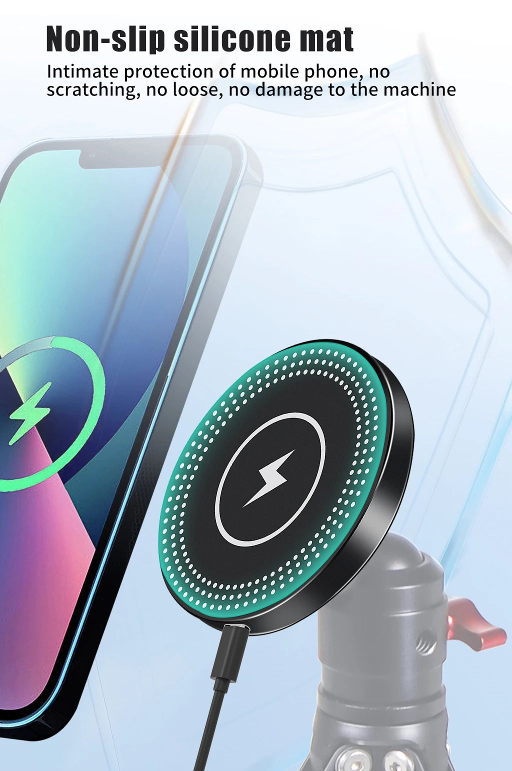 10W Magnetic Wireless Charger Phone Stand Holder for iPhone 14 13 Pro Max MagSafe 1/4 Quick Release Magnet Fast Charging Station