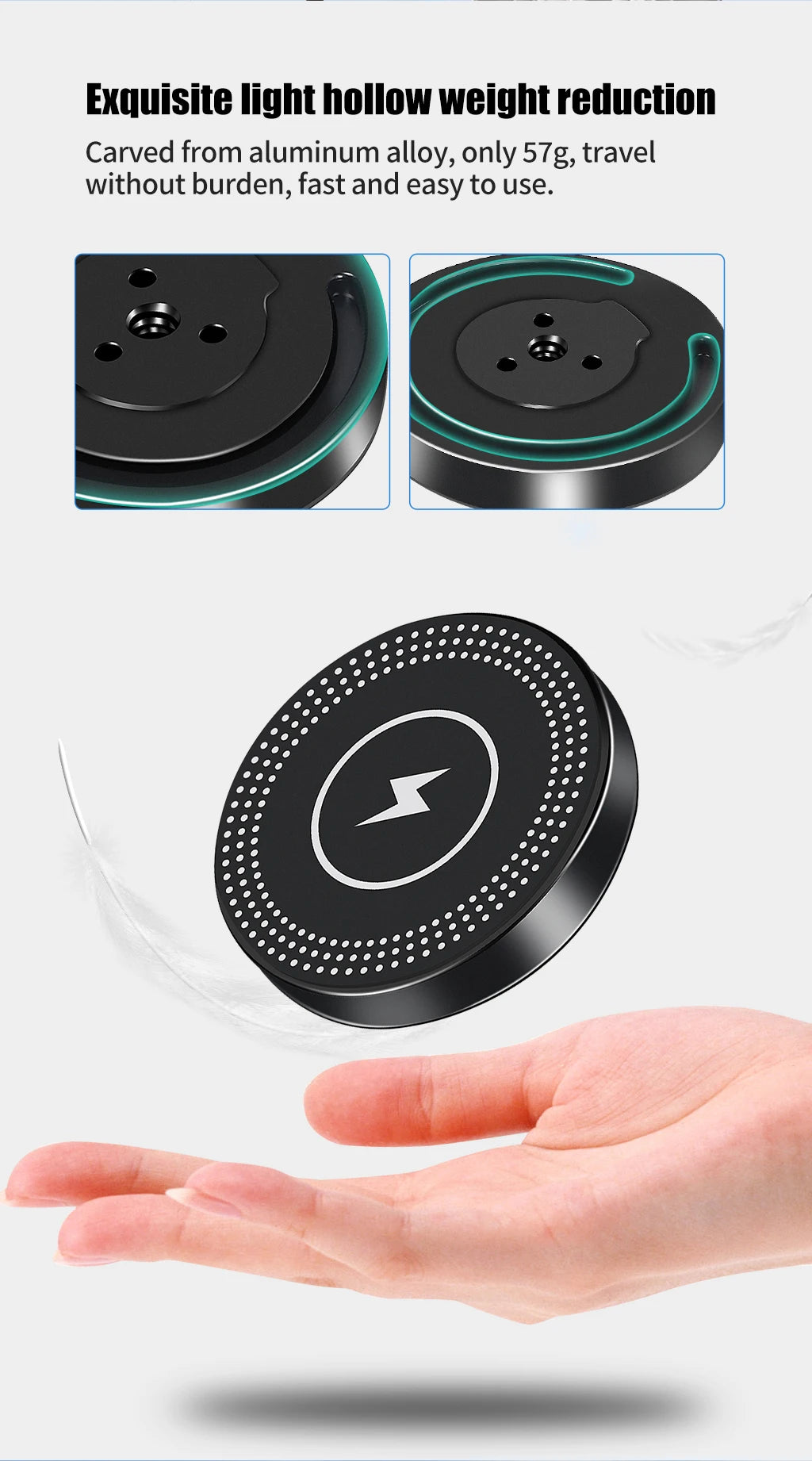 10W Magnetic Wireless Charger Phone Stand Holder for iPhone 14 13 Pro Max MagSafe 1/4 Quick Release Magnet Fast Charging Station