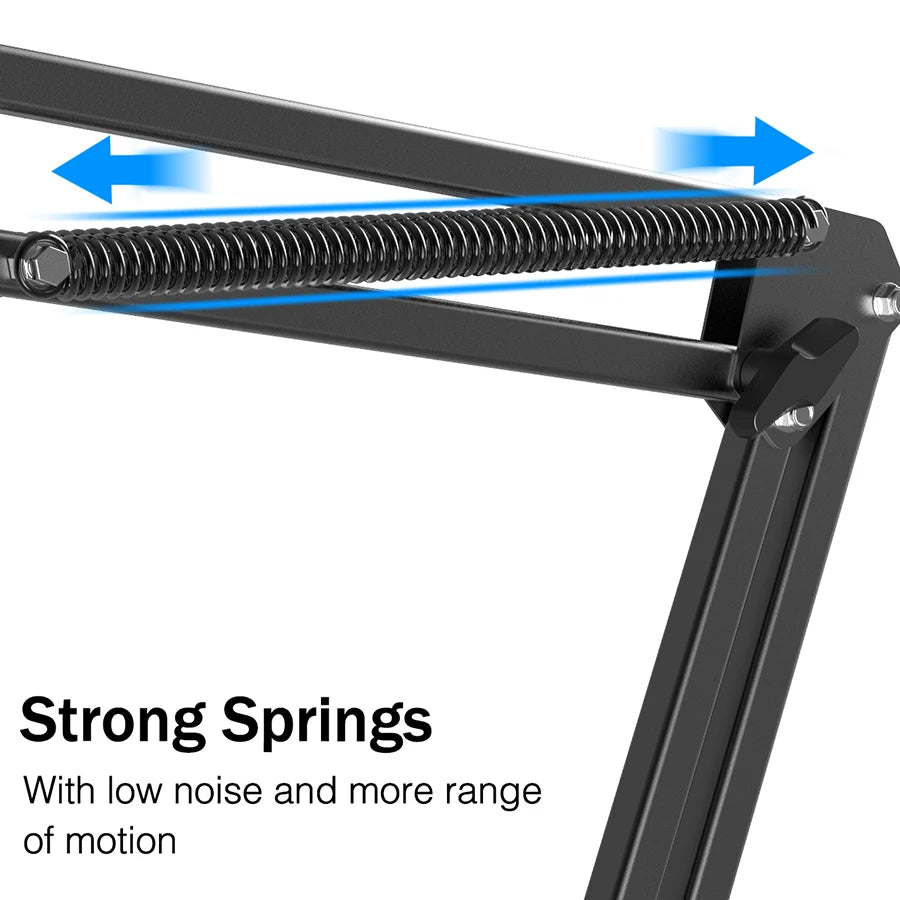 FIFINE Microphone Arm Boom,Adjustable Suspension Boom with Heavy Duty Clamp,Scissor Mic Stand for Recording,Gaming,K688 K658-CS1